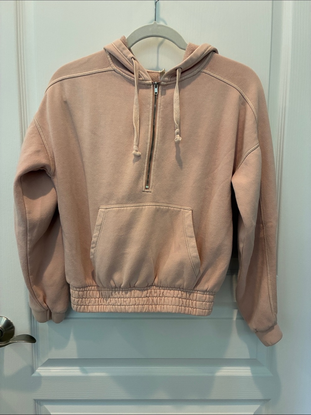 FP Movement by Free People Dusty Pink Half-Zip Hoodie